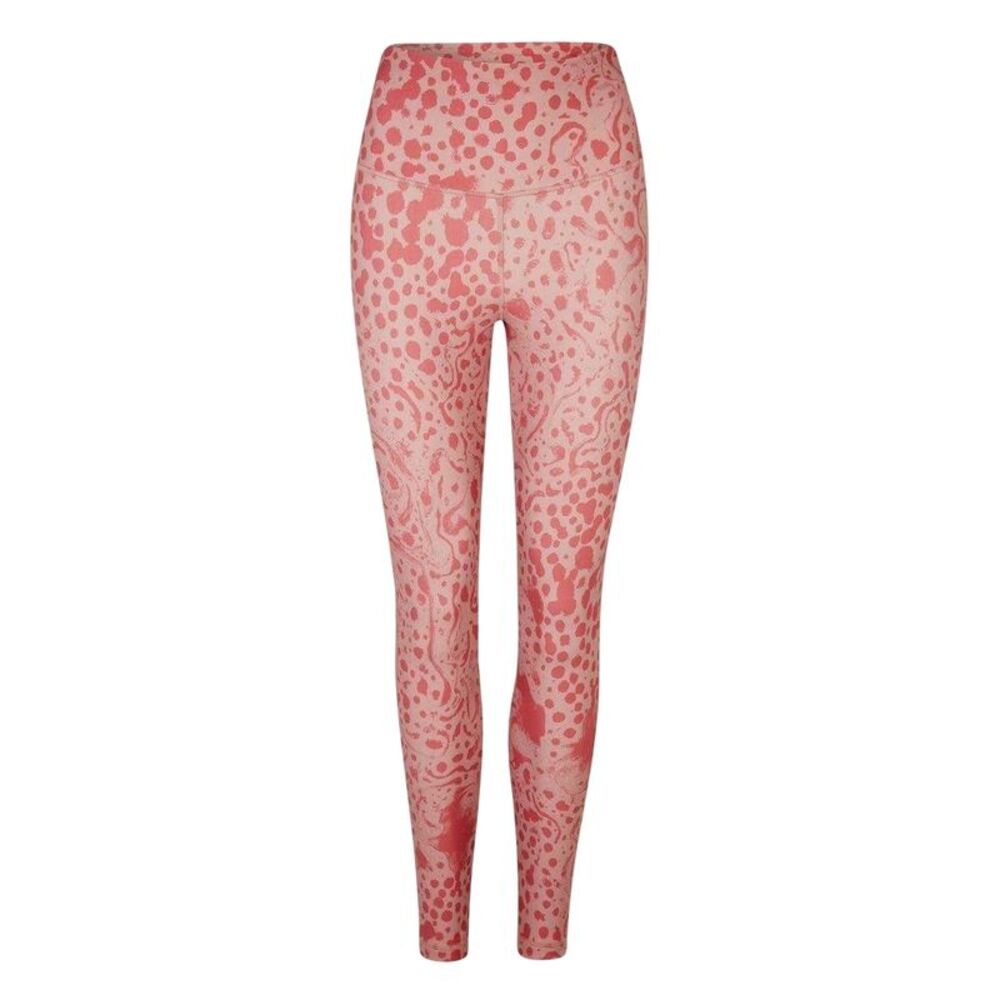 Reebok Womens/Ladies Studio Lux HR 2.0 Safari Skinny Leggings / Calypso Coral